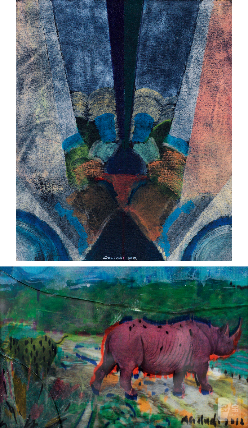 高露迪 GAO LUDI (b.1990) 双/犀牛 Double/ Rhinos - 图2